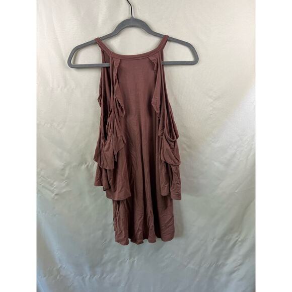 Magnolia South Cold Shoulder Mauve Top Size Small - Picture 4 of 4